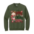 thumbnail image 2 of Fueled by Coffee and Christmas Cheer Sweatshirt, Preppy Holiday Sweatshirt, 2 of 4