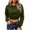 *Army Green, variant on VBVC Women's Crew Neck Cropped Sweatshirt , Stretchy Long Sleeve Pullover For Women , Ladies' Drop Shoulder Top with Pockets, S-2XL
