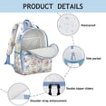 thumbnail image 4 of Pioneer Flower Floral Print Pattern Backpack for School,Cute School Bag,Schoolbag with Adjustable Shoulder Straps & Padded Back,15.25"x11.5"x5.25", 4 of 5