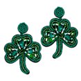 thumbnail image 7 of BESTOYARD-1 Pair 2025 St. Patrick's Day Earrings Novelty Drop Earrings Shamrock Dangling Earrings for Women, 7 of 7