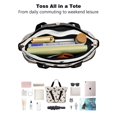 thumbnail image 4 of Tote Bag for Women - Dachshund Dog Shoulder Bag - Large Utility Work Duffle Bag with Zipper Handbag for Travel, Work, Sprots, 4 of 5
