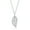 White Diamond CZ, variant on Round and Center Baguette Created Peridot Leaf Design 18” Necklace Sterling Silver jewelry for Women or Teens