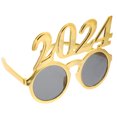 thumbnail image 1 of WASHWEPE Festival Sunglasses Golden Number Shape PC 1Set For Wedding And New Year Celebration, 1 of 7