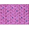 thumbnail image 1 of Ahgly Company Indoor Rectangle Abstract Purple Modern Area Rugs, 2' x 5', 1 of 4
