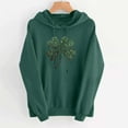 thumbnail image 4 of Chandails à Capuchon pour Femmes de la Saint-Patrick 2026 à Manches Longues avec Graphique de Trèfle et Poches, 4 of 5