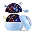 thumbnail image 1 of Upgrow LED Sternenhimmel Projektor, Baby Nachtlicht, 2 in 1 Ozeanwelt Projektionslampe mit USB Kabel, 8-Farbwechsel & 360 ° drehbare Tischlampe für Kinderzimmer, Party Geburtstag Dekor (Blau), 1 of 8