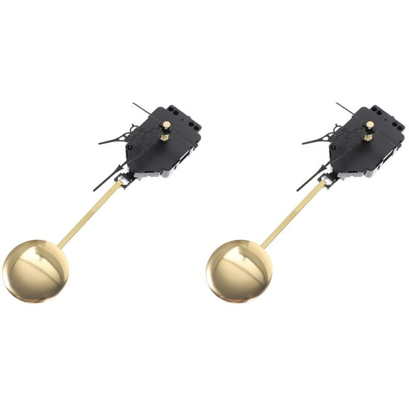 GOOHOCHY  2 Sets Pendulum Movement Grandfather Clock Kit Mechanism Hands Black