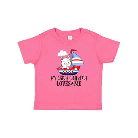 

Inktastic My Great Grandma Loves Me Grandson Gift Baby Boy T-Shirt