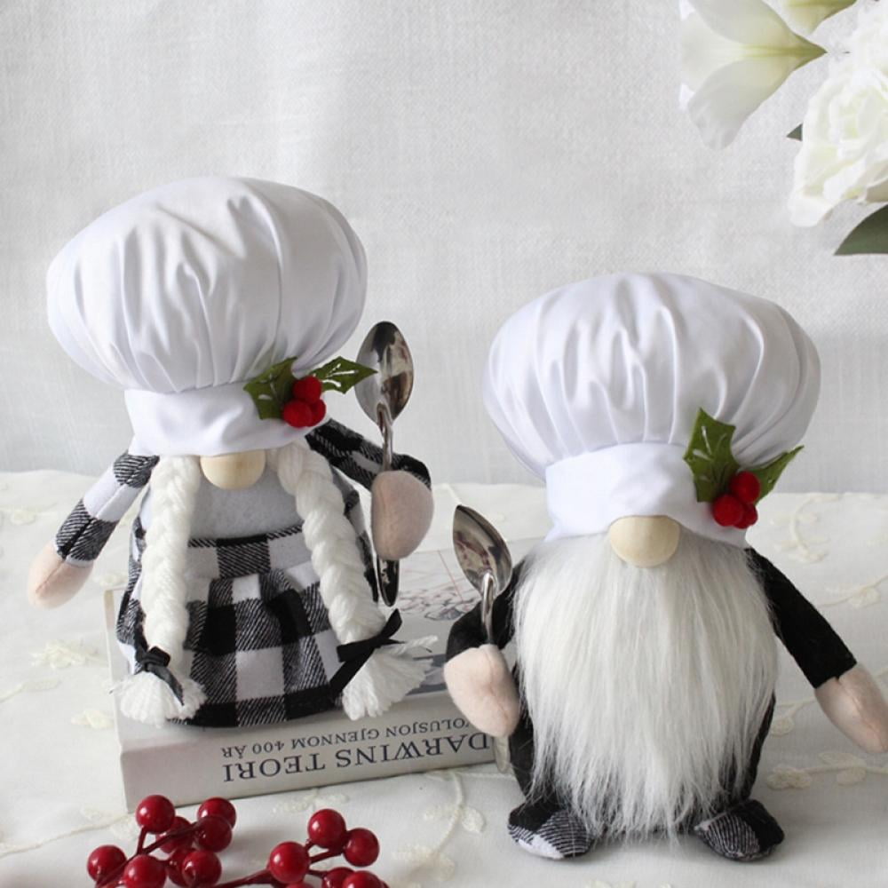 Siaonvr 2Pc Kitchen Chef Gnomes Cooking Lovely Plush Doll For Home