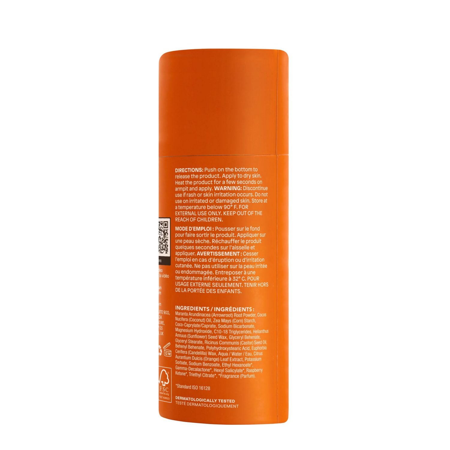 ATTITUDE super leaves, Plastic Free Deodorant, Orange Leaves