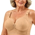 thumbnail image 6 of Plus Size Bras for Women Baeitkot Plus-Size Thin Soft and Comfortable -Sagging Wireless Side Breast Collection Full Cup Bra For Middle-Aged Moms, 6 of 9