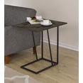 thumbnail image 3 of Carly Expandable Engineered Wood C-Shaped Side Table Grey, 3 of 13