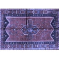 thumbnail image 1 of Ahgly Company Machine Washable Indoor Rectangle Persian Blue Traditional Area Rugs, 8' x 10', 1 of 4