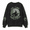 Light Gray, variant on Women's Vintage Washed Halloween Sweatshirt, Salem Broom Co Moon Witch Graphic Oversized Crewneck Long Sleeve Casual Pullover