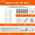 thumbnail image 4 of 24" x 80" 3 Panel Solid Core Bifold Doors with Hardware Kit & Knob, Interior Folding Door for Closet, Pantry Door, White Smooth Surface, Paintable, 4 of 9