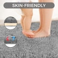 thumbnail image 6 of 5X8 Ultra Soft Rug for Living Room, 5X8 Fluffy Shag Area Rug for Bedroom, Modern Shaggy Carpets Fuzzy Rug for Teens Dorm Nursery Home Decor Aesthetic, Upgrade Anti-Skid Durable, Grey, 6 of 9