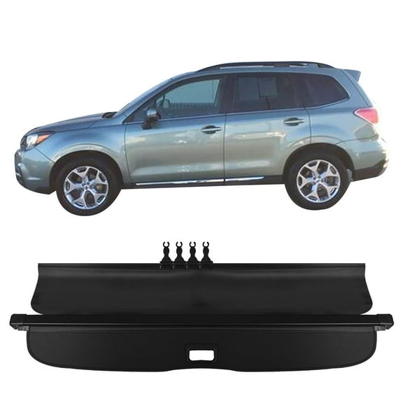 Black Cargo Cover For 2013-2018 Subaru Forester Tonneau Shield Trunk Shade
