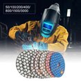 thumbnail image 2 of 7PCS 4 Inch Set Dry Diamond Polishing Pads For Granite Concrete Marble, 2 of 7