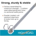 thumbnail image 2 of High Road Car Clothes Hanger Bar - Unbreakable Steel Car Clothes Rod With Solid Carbon Steel Hooks - Clothes Hanger for Car Expands to Fit Cars, SUVs, Trucks and Vans, 2 of 7