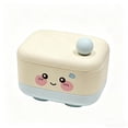 thumbnail image 2 of Kieccall Soap Container Covered Soap Holder Adorable Happy Face Design Spill Proof Drainage Storage for Bathroom Shower Home Travel Gift, 2 of 6