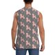 thumbnail image 4 of Fotbe Poodle Dog Men's Camiseta sin Mangas Estampada para Hombres, Playera Casual para Gimnasio, Entrenamiento, Playa-Small, 4 of 7