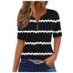 thumbnail image 1 of Camisetas Casuales de Mujer con Cuello en V Camiseta de Color Sólido, Manga Corta Casual Top para el Uso Diario, 1 of 4