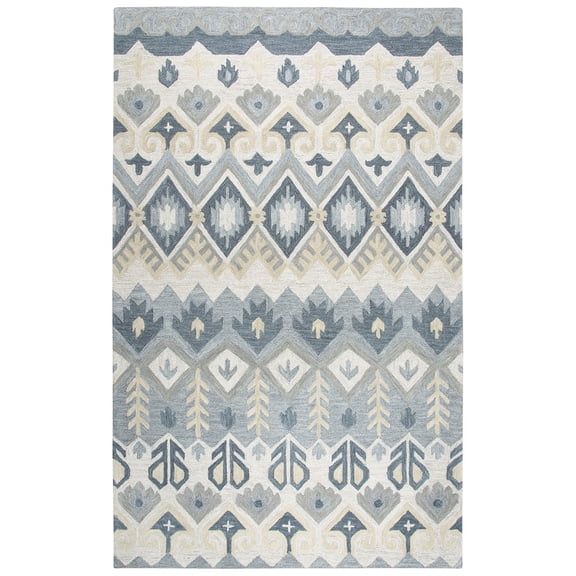 Alora Decor Cascade 5' x 8' Natural/Tan/Gray/Dk Gray Hand-Tufted Area Rug