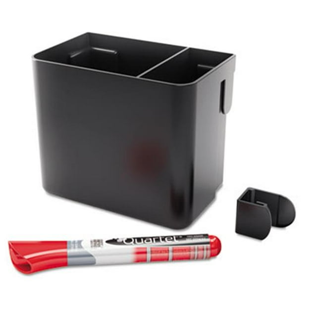 Quartet 85374 Prestige Connects 2 Gobelets de Rangement pour Accessoires, Noir