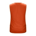 thumbnail image 7 of Fnooota Women's Tank Tops, Summer Soft Casual Cowl Neck Sleeveless T-shirts Orange Size S, 7 of 7