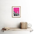 thumbnail image 2 of Stockbridge Edinburgh Scotland Landmark Pink Framed Art Print, 2 of 5