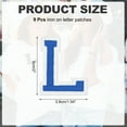 thumbnail image 2 of Uxcell Iron on Letter Patches, 9 Pcs 2"/5cm Alphabet L Iron on Embroidered Applique Sew on Patches for Clothes, Dress, Socks, Jeans, Hats, DIY Accessories(Dark Blue), 2 of 6