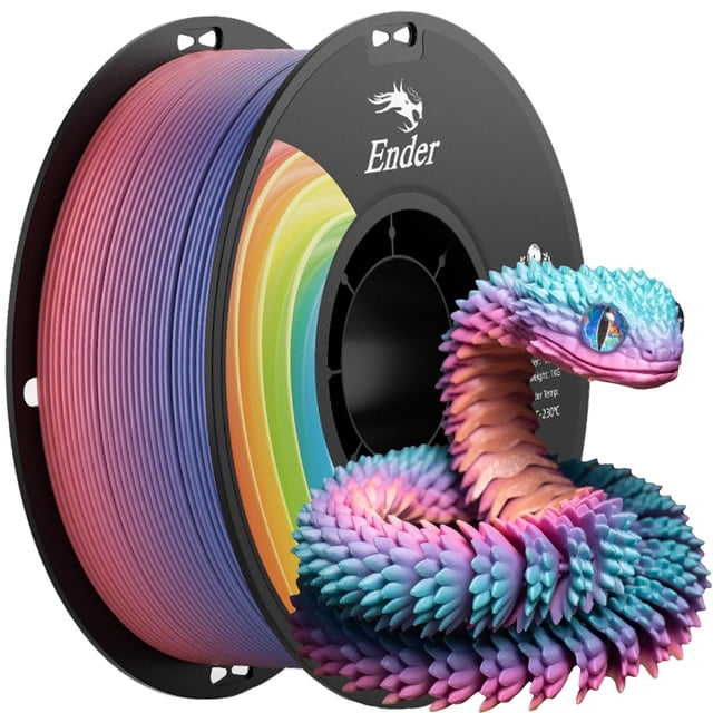 Filamento para impresora 3D Creality PLA+, 1,75 mm, 1 kg, multicolor