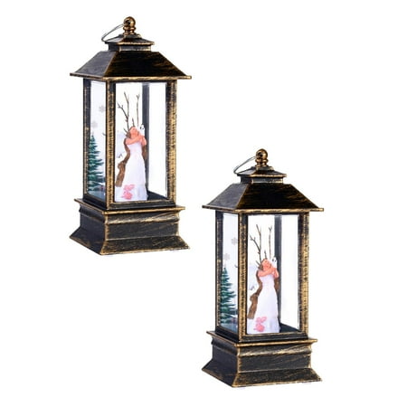

Sanamity Decor 2 Pack Christmas Lights Santa Lights Room Party Decorations Place Small Oil Lamp Storm Christmas Night Lig Desktop Ornament Anime Tiangiki Minimalist Desktop Decoration
