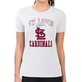 thumbnail image 3 of Women's G-III 4Her by Carl Banks White St. Louis Cardinals Super-Slim Fit Lightweight Team Logo Graphic T-Shirt, 3 of 4