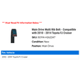 thumbnail image 2 of Main Drive Multi Rib Belt - Compatible with 2010 - 2014 Toyota FJ Cruiser 2011 2012 2013, 2 of 2