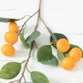 thumbnail image 7 of Artificial Orange Branch, Fake Fruit Decor, Realistic Silk Leaves, Home Restaurant Centerpiece, Plastic Table Vase Arrangement, Year-Round Display, 7 of 7
