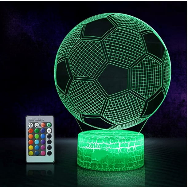 Lámpara de mesa LED 3D USB Pearl Rare, luz de lectura nocturna, 7 colores diferentes (ajustables), regalo para niños