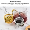 thumbnail image 3 of Unatoiry Rotating Tea Strainer Fine Mesh Filter Coffee Herb Sieve Teaware One Handle 360 Degree Rotatable Infuser Kitchen Gadgets Gold, 3 of 6