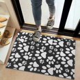thumbnail image 2 of Black Paw Door Rugs,Washable Non Slip Door Mats Indoor,Decorative Door Mats,Entry Mat Indoor for Entrance,Bedroom,Kitchen,Bathroom,20"x32", 2 of 6