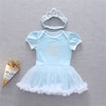thumbnail image 2 of ATAIKU 3M-18M Infant Baby Girls Princess Dress Up Romper Onesie Tutu Dress Bodysuit with Headband Birthday Halloween Christmas Party Dresses, 2 of 12