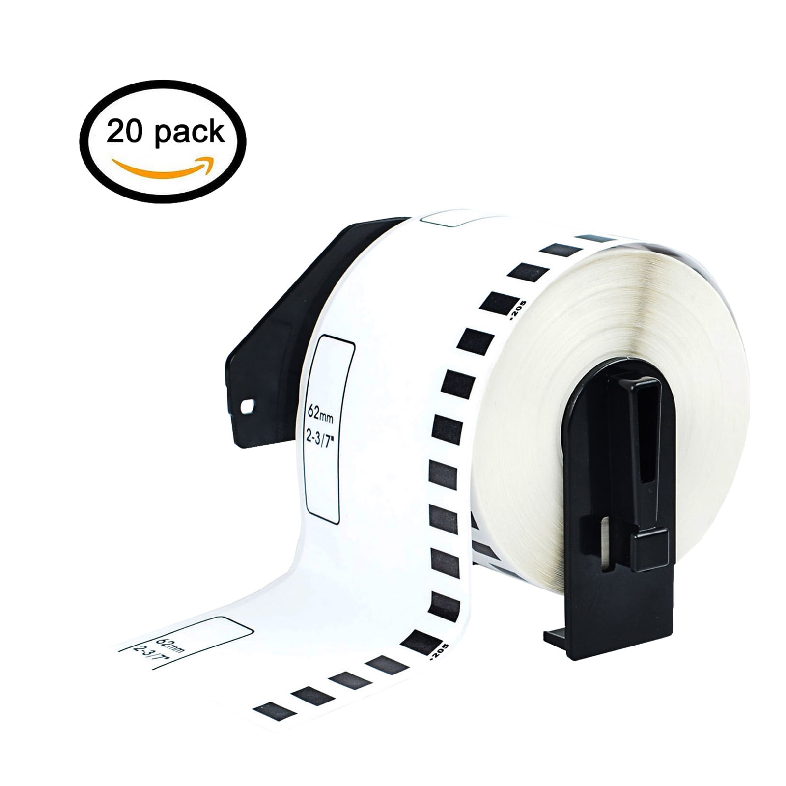 Greencycle Roll 62mm 2 3 7 X 30 48m 100ft Continuous White Paper Label Tape Compatible For Brother Dk25 Dk 25 With Cartridge Used In Brother Ql 500 Ql 550 Ql 570 Ql 700 Ql 800 Printer Walmart Com Walmart Com