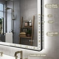 thumbnail image 5 of Dyconn Faucet M22 Black Frame Wall Mounted LED Bathroom Vanity Mirror(30"W X 36"H ), 5 of 5