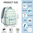 thumbnail image 3 of Horse Foal Pony Wild Horse Farm Student School Backpack Floral Unicorn Retro Rural Cute Rainbow Print Pattern Book Bag, 3 of 5