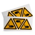 thumbnail image 4 of 6pcs Pinch Safety Warning Stickers Adhesive Keep Hands Labels Caution Danger Sticker for Machinery, 4 of 6