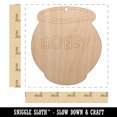 thumbnail image 2 of Honey Pot Doodle Bee Wood Holiday Christmas Tree Ornament Unfinished DIY Pre-Drilled Craft, 2 of 7