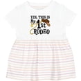 thumbnail image 3 of Inktastic Yes, This is My 1st Rodeo Cowboy Hat with Pink Band, Lasso Girls Baby Dress, 3 of 5