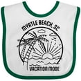 thumbnail image 3 of Inktastic Summer Vacation Mode Myrtle Beach South Carolina Boys or Girls Baby Bib, 3 of 4