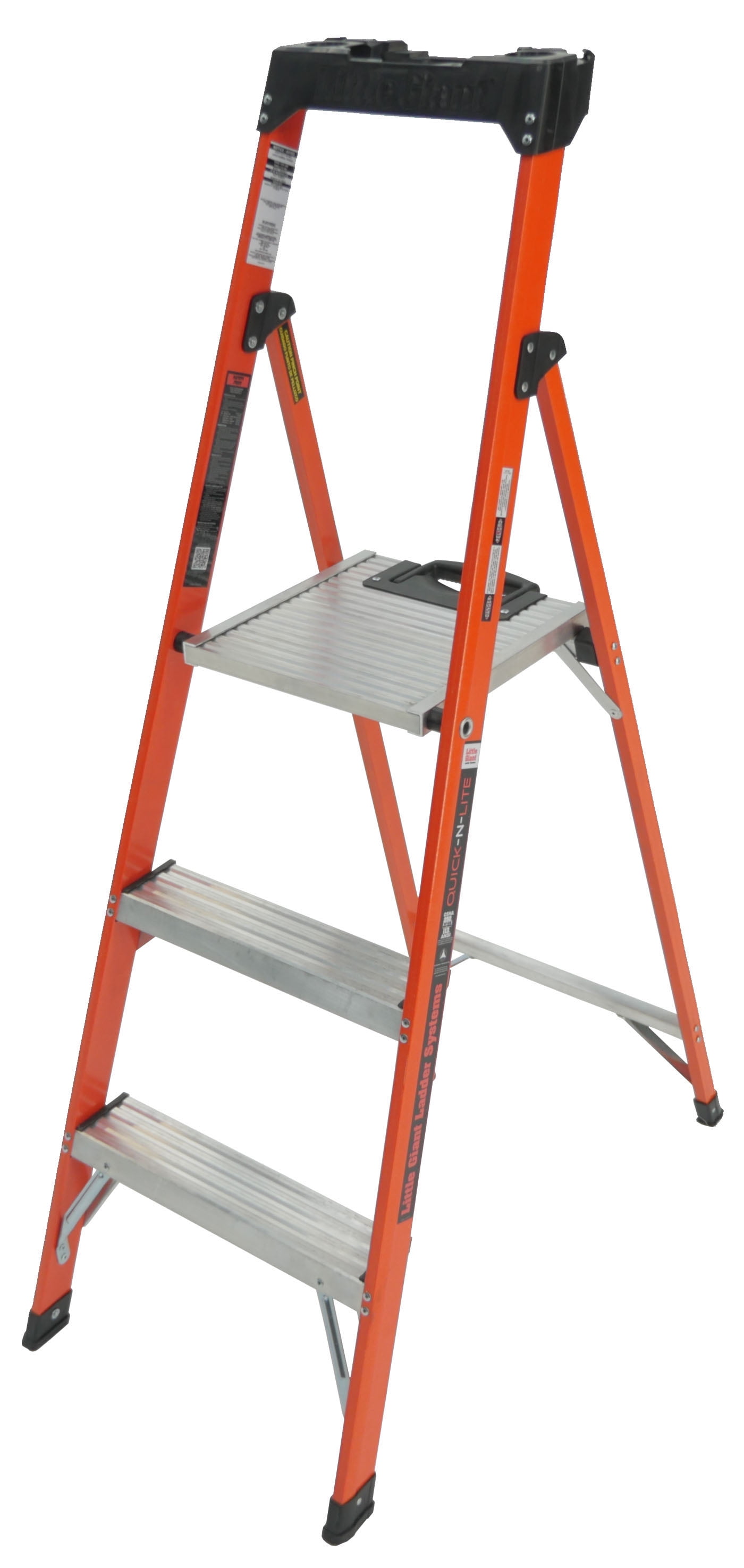 Little Giant Ladders, QuickNLite, 5', Fiberglass 3 Step Ladder, 250