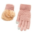 thumbnail image 3 of Women's New Double Gloves With Thickened Jacquard Knit Warm Winter Cycling Ski Gloves Women Gloves Women Mittens Gloves Mitten Mittens for Women Cold Weather Heated Mittens for Women Cold Weather, 3 of 3