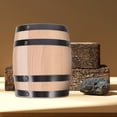thumbnail image 1 of PAMINGONO Wooden Barrel Decoration Barrel Decor Khaki 1Set For Bar Setting, 1 of 8
